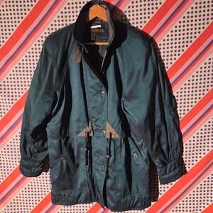 Vintage 1990s Forecaster of Boston shimmering nylon jacket XS